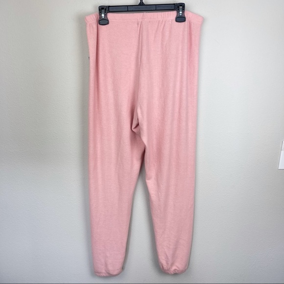 NWT WILDFOX Sketchy Heart Pink Sweatpants Joggers - Picture 10 of 13